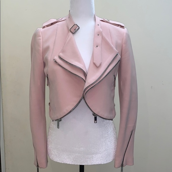 Zara Jackets & Blazers - Zara women rose pink zipper accent blazer jacket